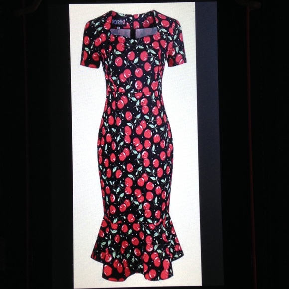 Unique Vintage Dresses & Skirts - Unique Vintage Vfemage Cherry Wiggle Dress size 20 NWOT
